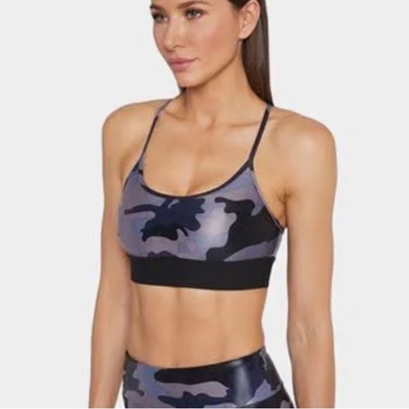 Koral Midnight Sweeper Camo Sports Bra